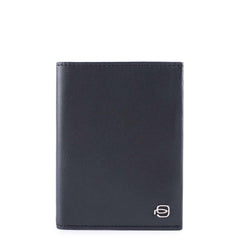 Vertical men’s wallet  with banknote, credit card and document facility